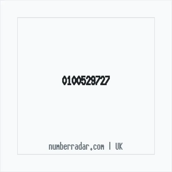 Reverse number check for +44 100529727 — who called me?