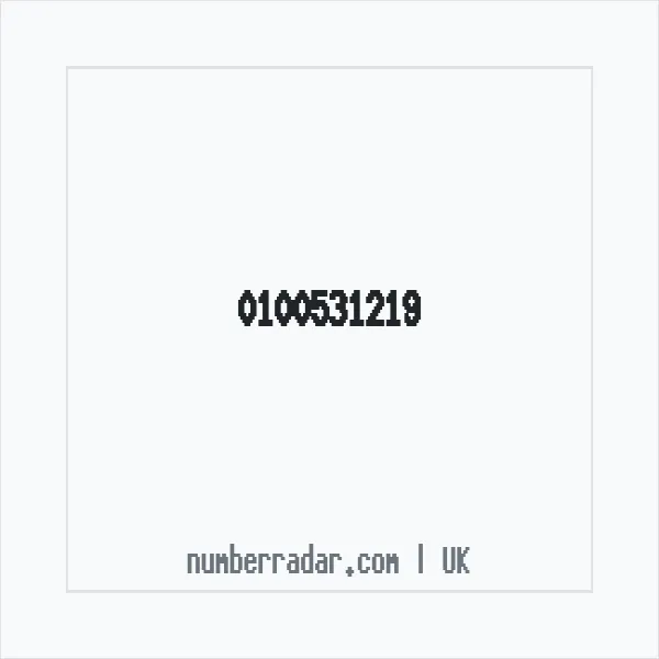 Reverse number check for +44 100531219 — who called me?
