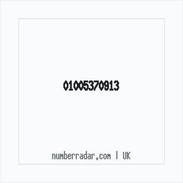 Reverse number check for +44 1005 370913 — who called me?