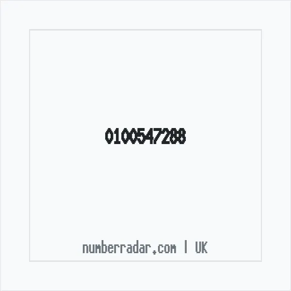 Reverse number check for +44 100547288 — who called me?