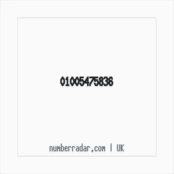 Reverse number check for +44 1005 475836 — who called me?