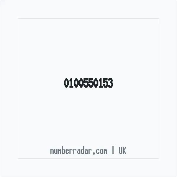 Reverse number check for +44 100550153 — who called me?