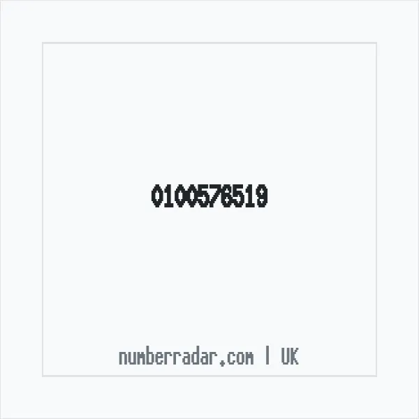 Reverse number check for +44 100576519 — who called me?