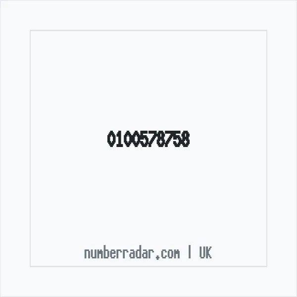 Reverse number check for +44 100578758 — who called me?