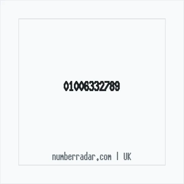 Reverse number check for +44 1006 332789 — who called me?