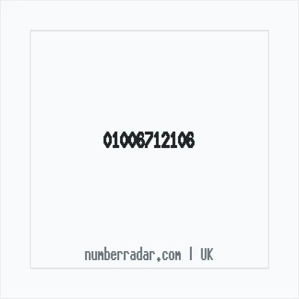 Reverse number check for +44 1006 712106 — who called me?