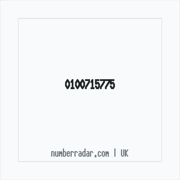 Reverse number check for +44 100715775 — who called me?