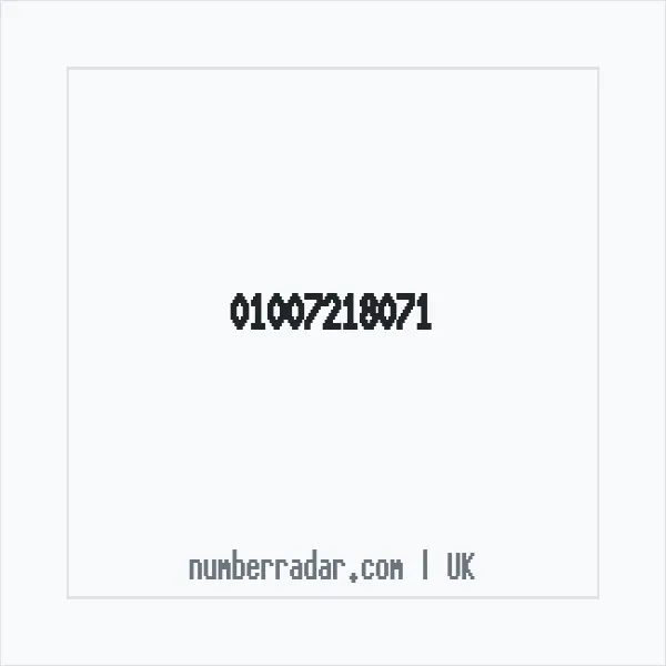 Reverse number check for +44 1007 218071 — who called me?
