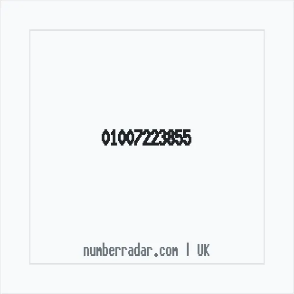 Reverse number check for +44 1007 223855 — who called me?