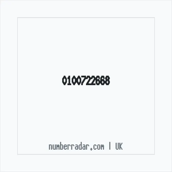 Reverse number check for +44 100722668 — who called me?