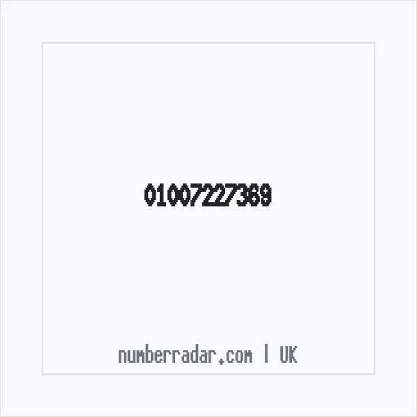 Reverse number check for +44 1007 227369 — who called me?