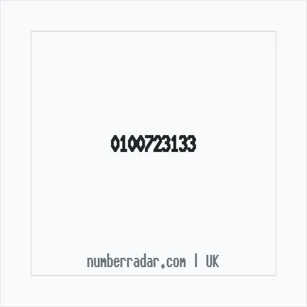 Reverse number check for +44 100723133 — who called me?
