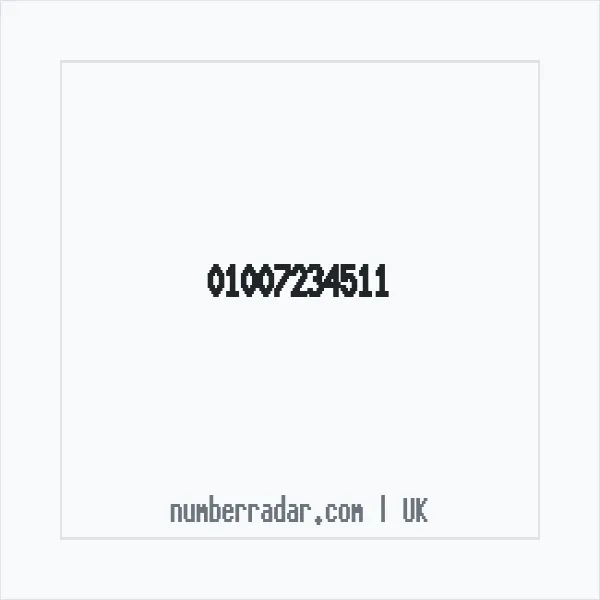 Reverse number check for +44 1007 234511 — who called me?