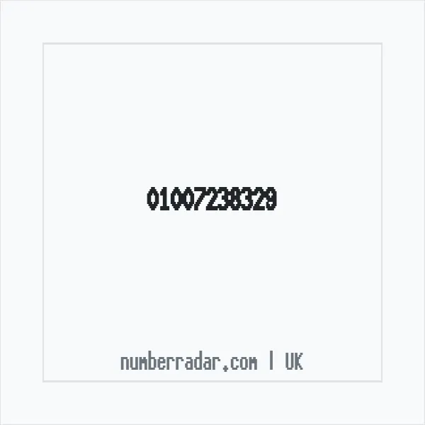 Reverse number check for +44 1007 238329 — who called me?