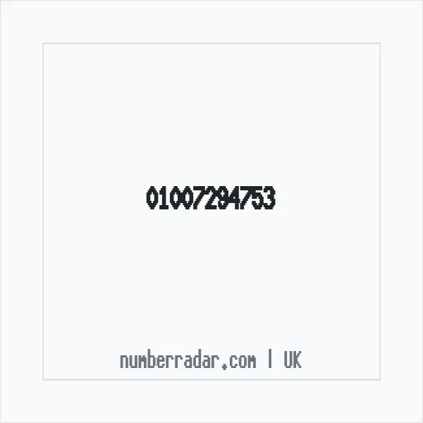 Reverse number check for +44 1007 294753 — who called me?