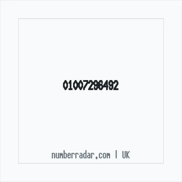 Reverse number check for +44 1007 296492 — who called me?