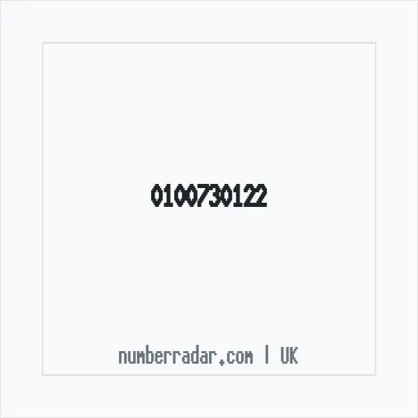 Reverse number check for +44 100730122 — who called me?