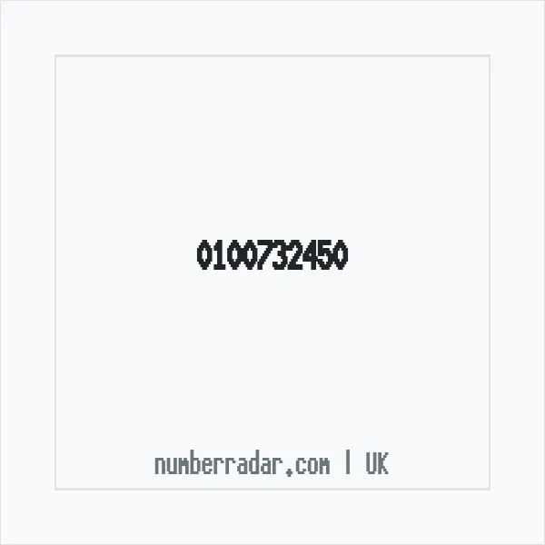 Reverse number check for +44 100732450 — who called me?