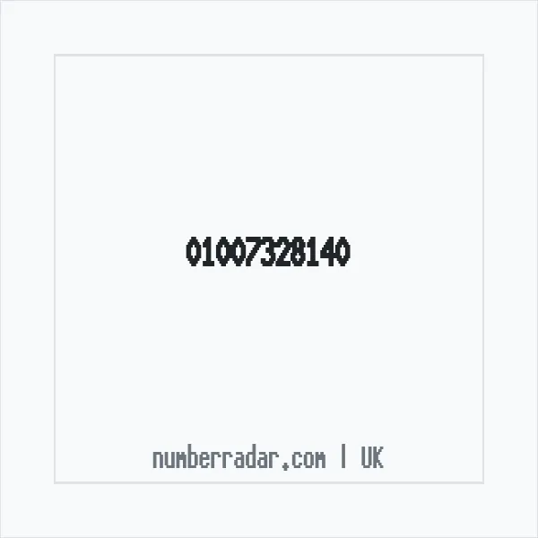 Reverse number check for +44 1007 328140 — who called me?