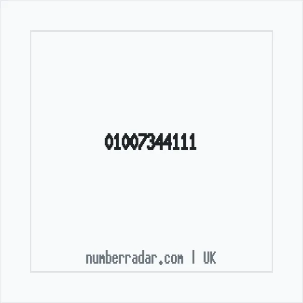 Reverse number check for +44 1007 344111 — who called me?