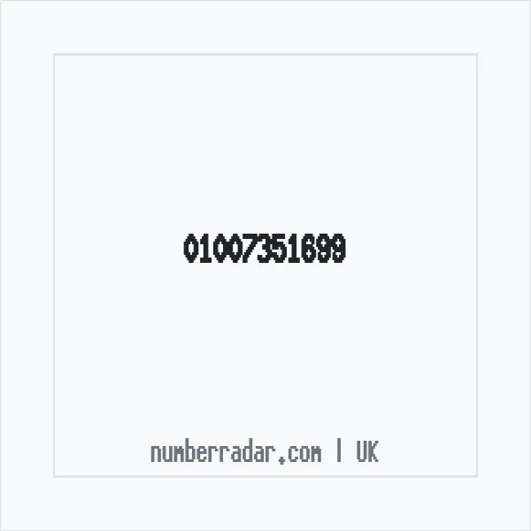 Reverse number check for +44 1007 351699 — who called me?