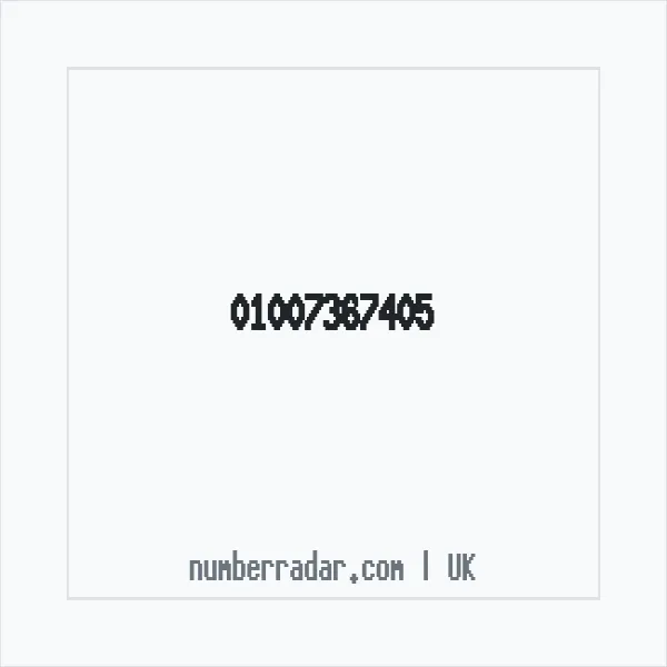 Reverse number check for +44 1007 367405 — who called me?