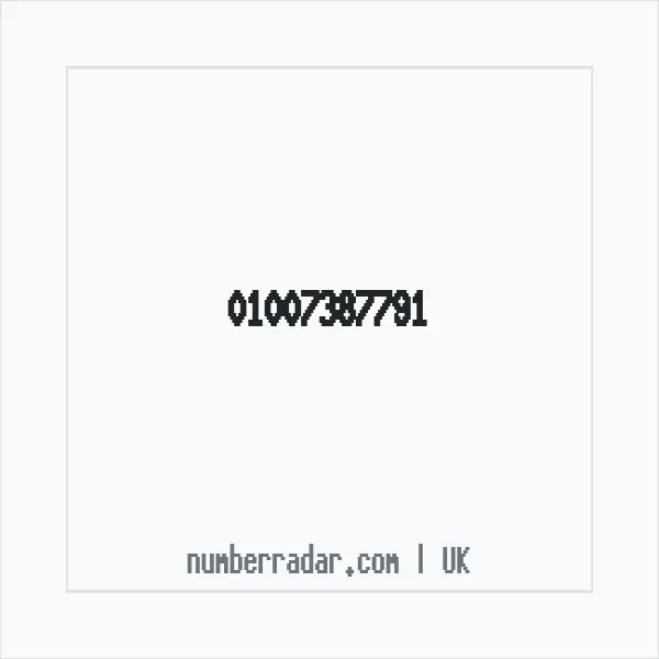 Reverse number check for +44 1007 387791 — who called me?