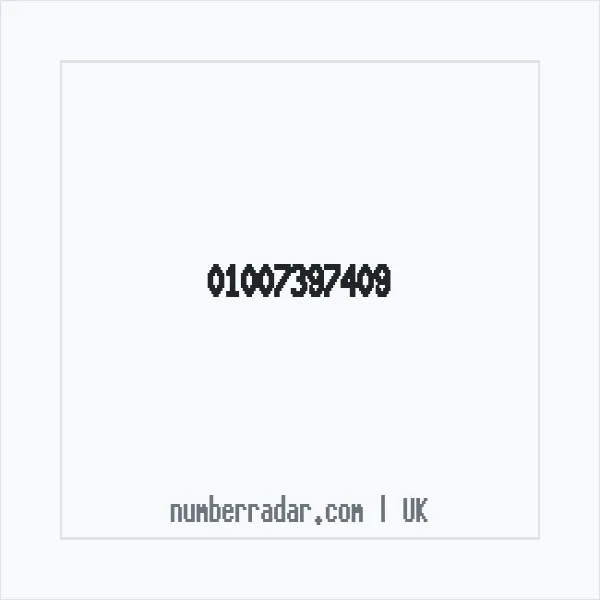 Reverse number check for +44 1007 397409 — who called me?