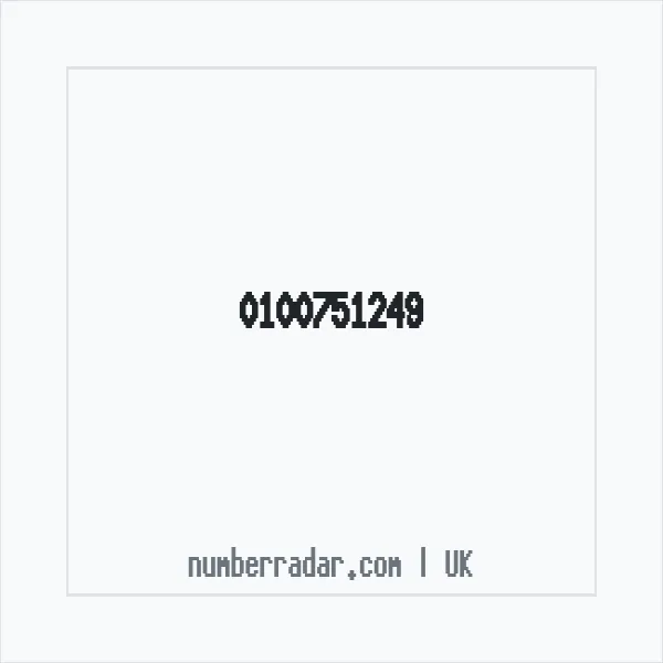 Reverse number check for +44 100751249 — who called me?