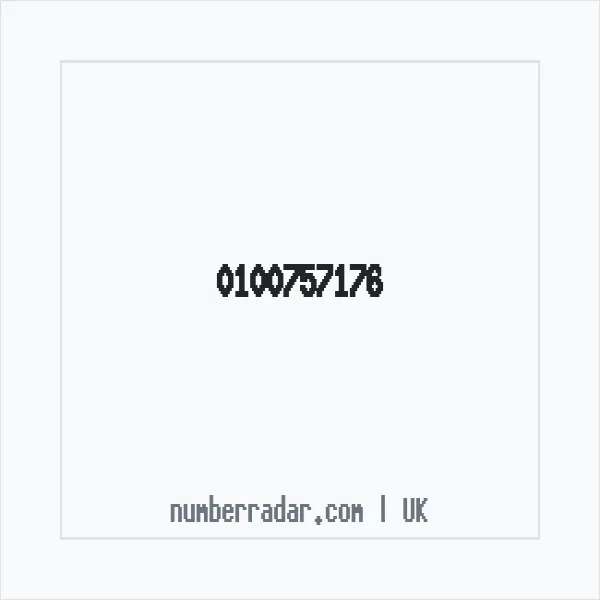 Reverse number check for +44 100757176 — who called me?