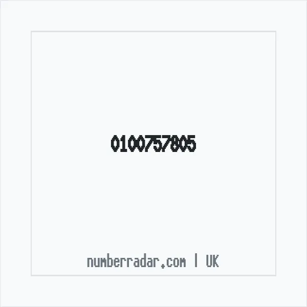 Reverse number check for +44 100757805 — who called me?
