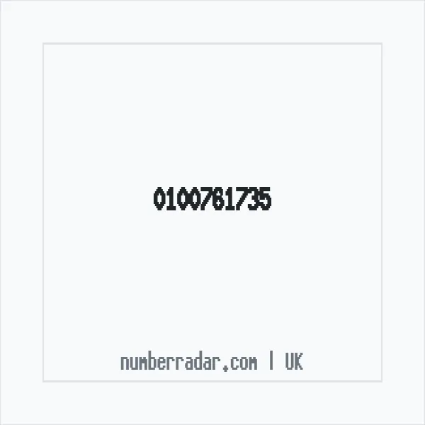 Reverse number check for +44 100761735 — who called me?