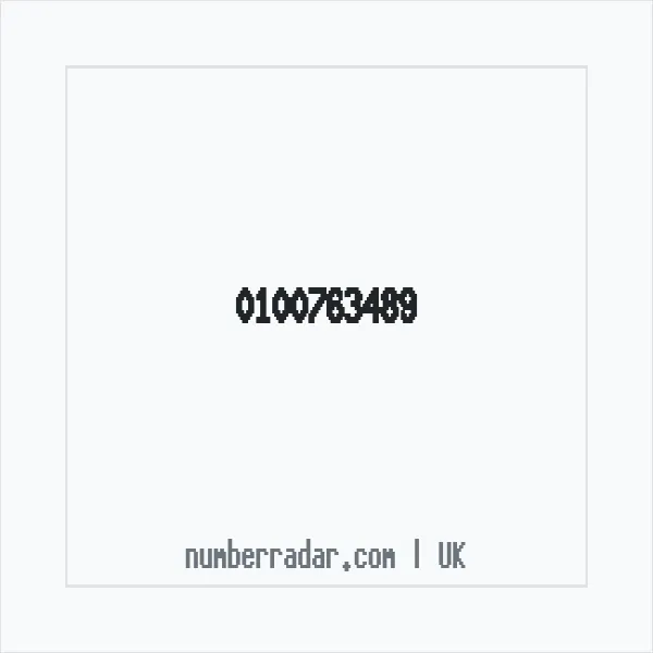 Reverse number check for +44 100763489 — who called me?