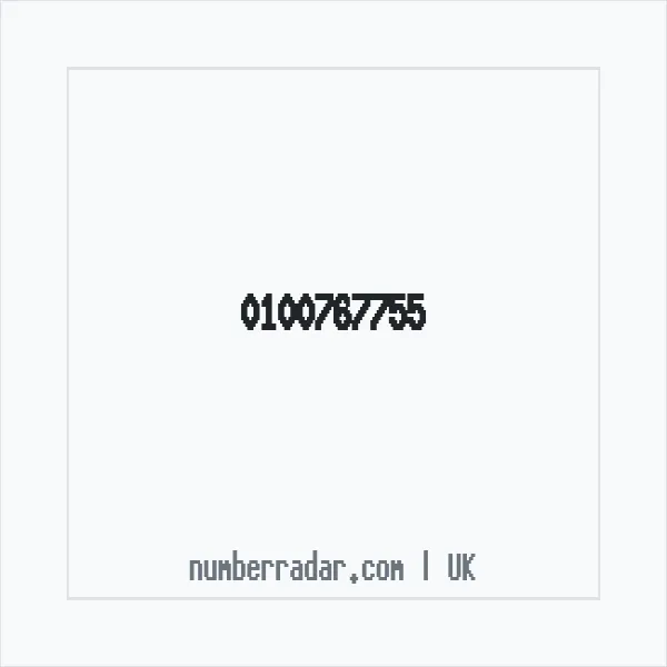 Reverse number check for +44 100767755 — who called me?
