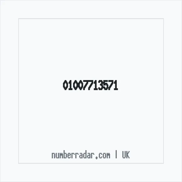 Reverse number check for +44 1007 713571 — who called me?