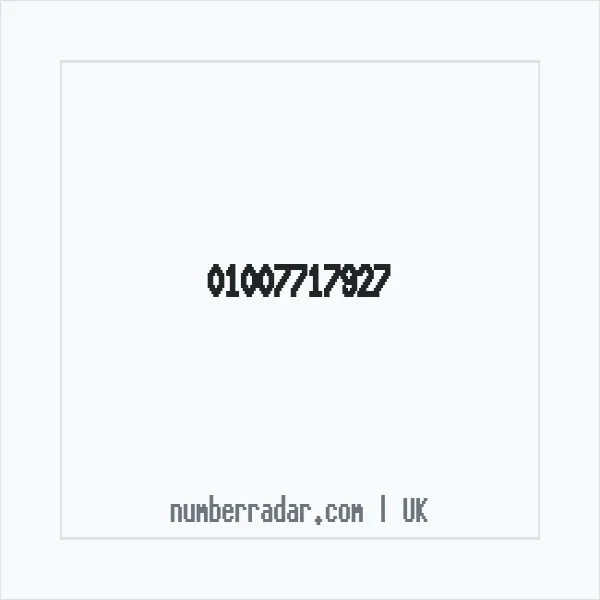 Reverse number check for +44 1007 717927 — who called me?