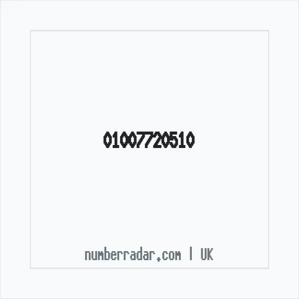 Reverse number check for +44 1007 720510 — who called me?