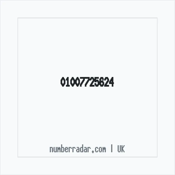 Reverse number check for +44 1007 725624 — who called me?