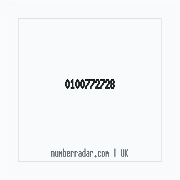 Reverse number check for +44 100772728 — who called me?