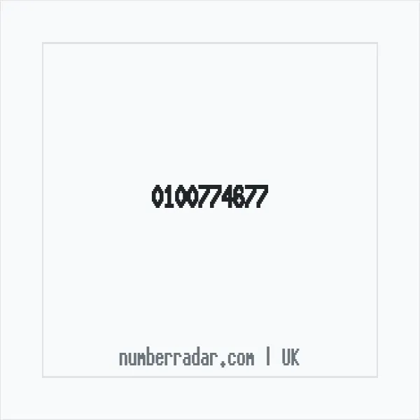 Reverse number check for +44 100774677 — who called me?