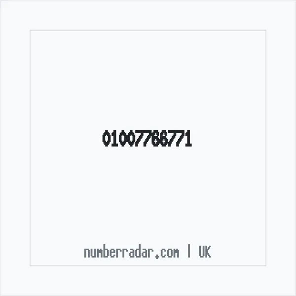 Reverse number check for +44 1007 766771 — who called me?