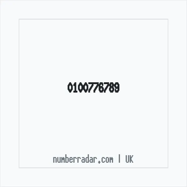 Reverse number check for +44 100776789 — who called me?