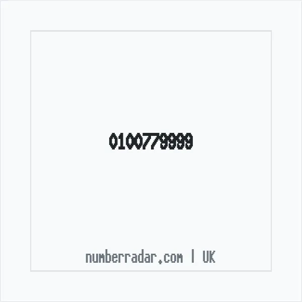 Reverse number check for +44 100779999 — who called me?