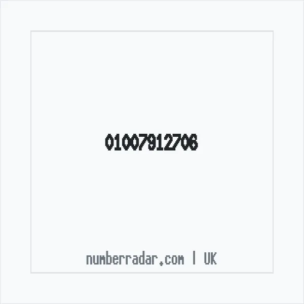 Reverse number check for +44 1007 912706 — who called me?