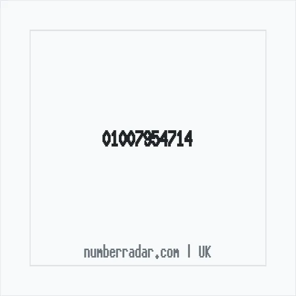 Reverse number check for +44 1007 954714 — who called me?