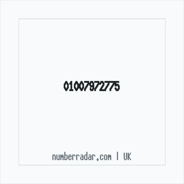 Reverse number check for +44 1007 972775 — who called me?