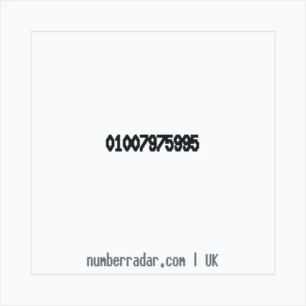 Reverse number check for +44 1007 975995 — who called me?
