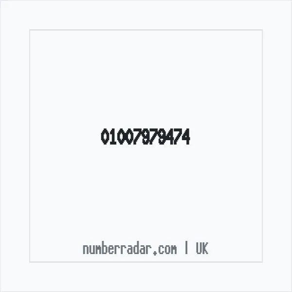 Reverse number check for +44 1007 979474 — who called me?