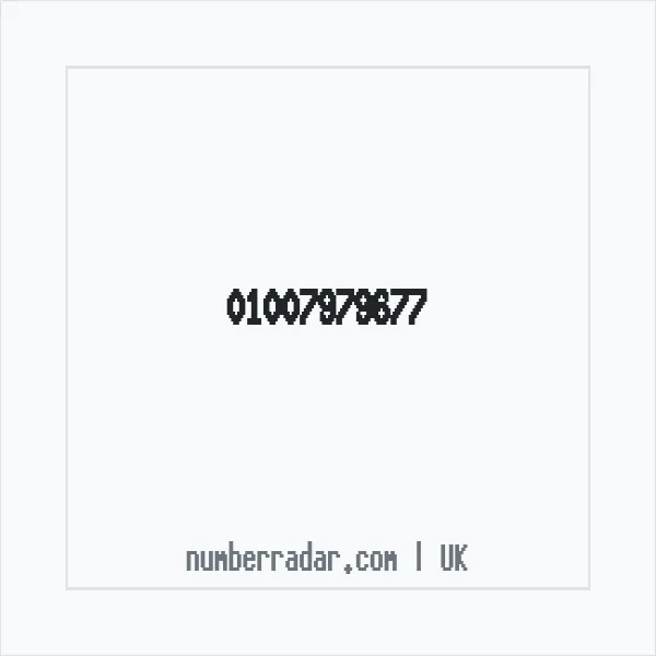 Reverse number check for +44 1007 979677 — who called me?