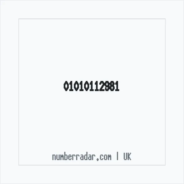 Reverse number check for +44 1010 112981 — who called me?
